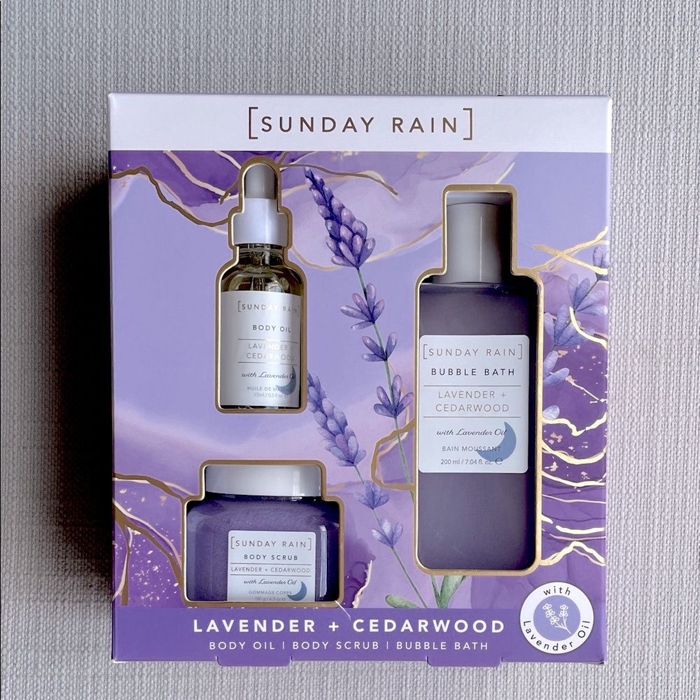 Sunday Rain Lavender & Cedarwood Bath Collection